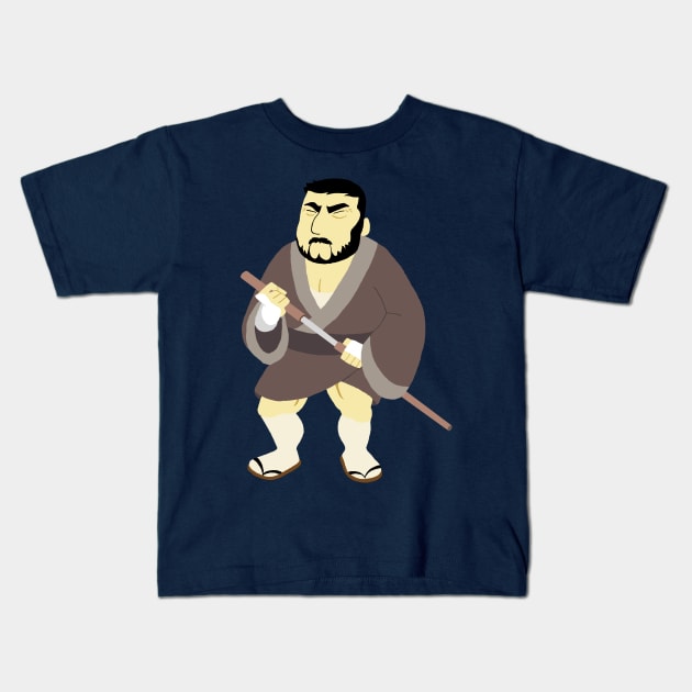 Zatoichi Kids T-Shirt by joshthecartoonguy